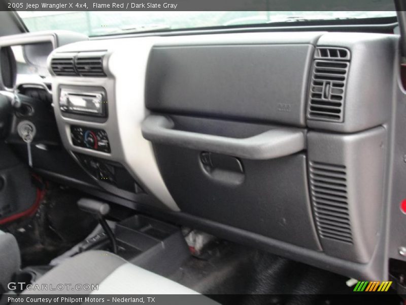 Flame Red / Dark Slate Gray 2005 Jeep Wrangler X 4x4