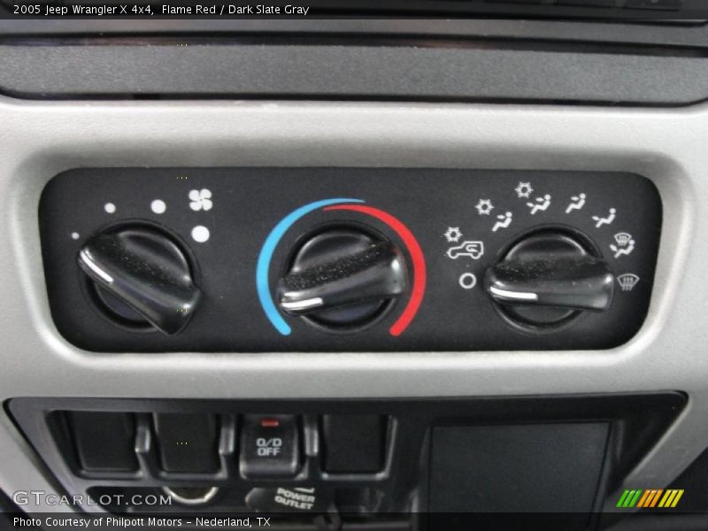 Flame Red / Dark Slate Gray 2005 Jeep Wrangler X 4x4