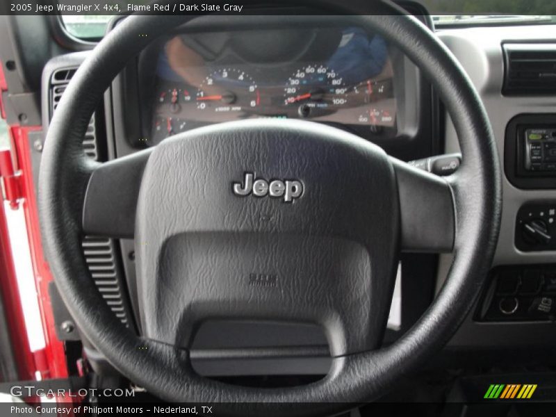 Flame Red / Dark Slate Gray 2005 Jeep Wrangler X 4x4