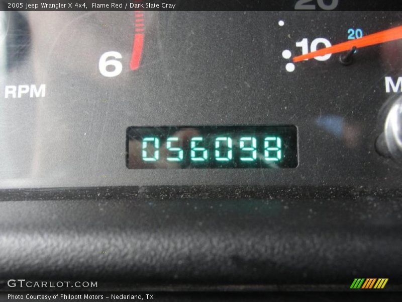 Flame Red / Dark Slate Gray 2005 Jeep Wrangler X 4x4