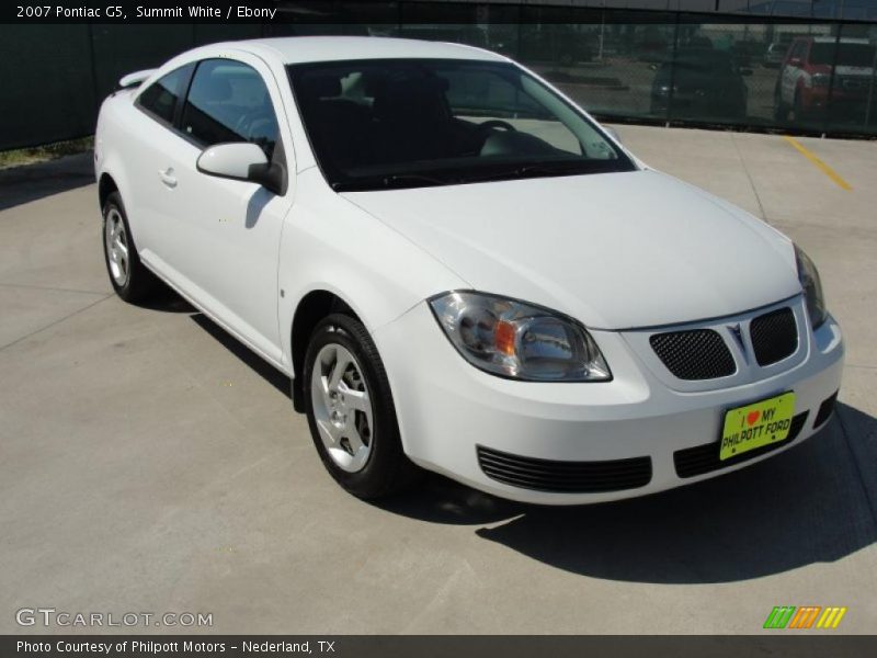 Summit White / Ebony 2007 Pontiac G5