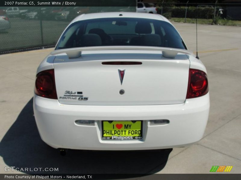 Summit White / Ebony 2007 Pontiac G5