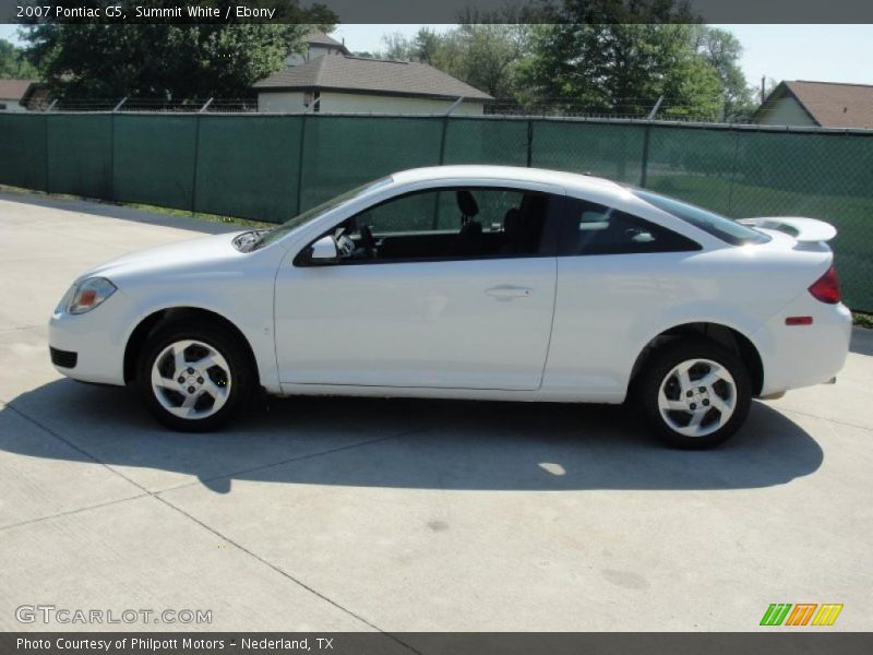 Summit White / Ebony 2007 Pontiac G5