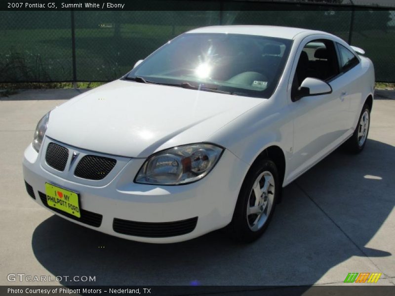 Summit White / Ebony 2007 Pontiac G5
