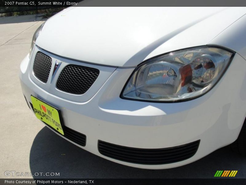 Summit White / Ebony 2007 Pontiac G5