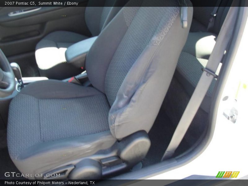 Summit White / Ebony 2007 Pontiac G5