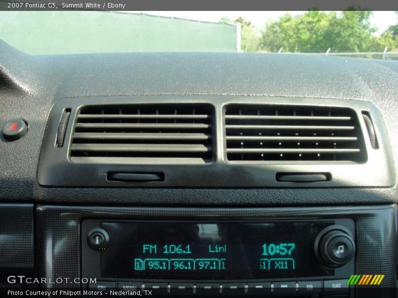 Summit White / Ebony 2007 Pontiac G5
