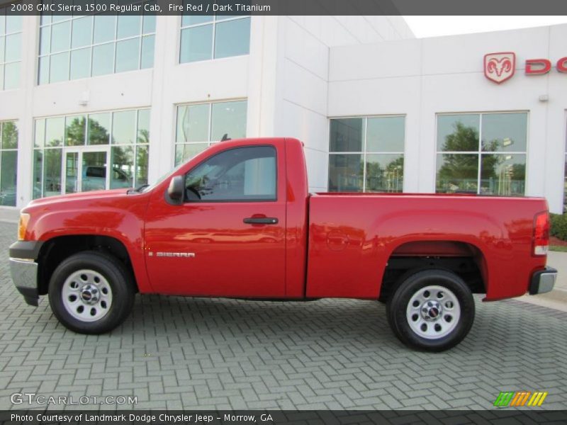 Fire Red / Dark Titanium 2008 GMC Sierra 1500 Regular Cab