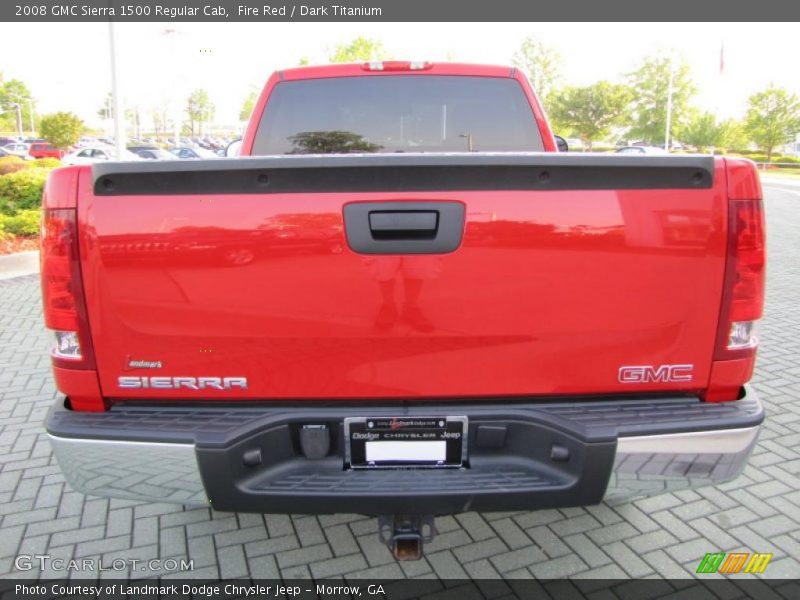 Fire Red / Dark Titanium 2008 GMC Sierra 1500 Regular Cab