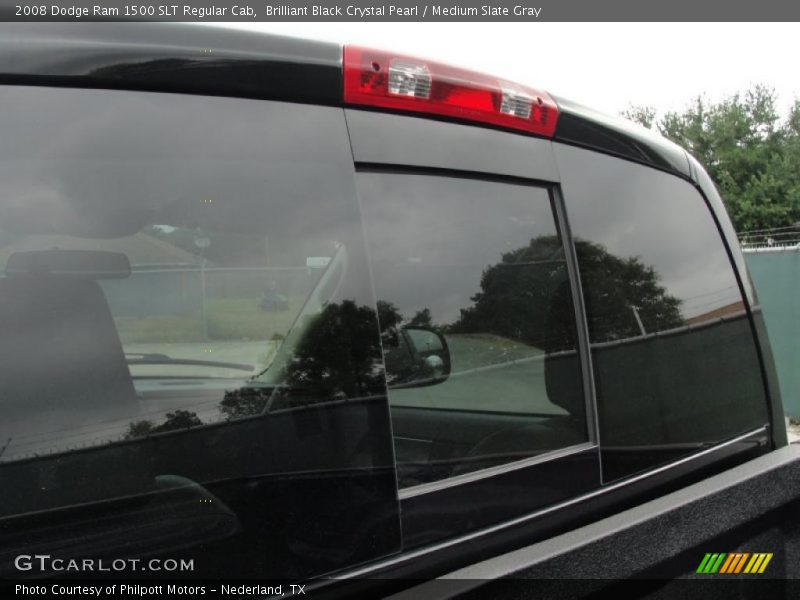 Brilliant Black Crystal Pearl / Medium Slate Gray 2008 Dodge Ram 1500 SLT Regular Cab