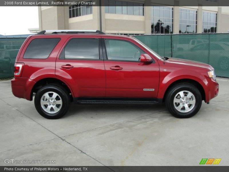 Redfire Metallic / Charcoal 2008 Ford Escape Limited
