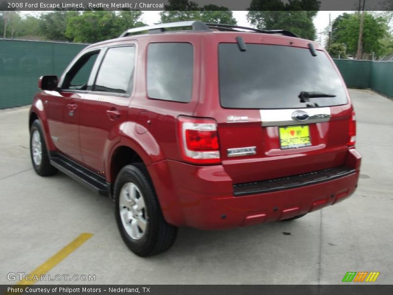 Redfire Metallic / Charcoal 2008 Ford Escape Limited