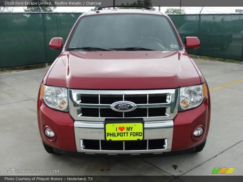 Redfire Metallic / Charcoal 2008 Ford Escape Limited