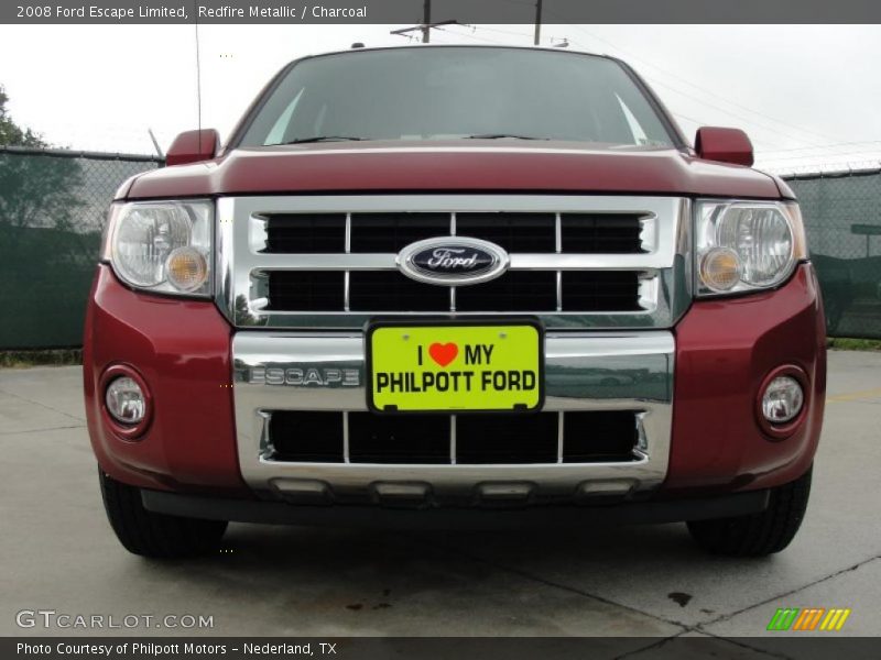 Redfire Metallic / Charcoal 2008 Ford Escape Limited