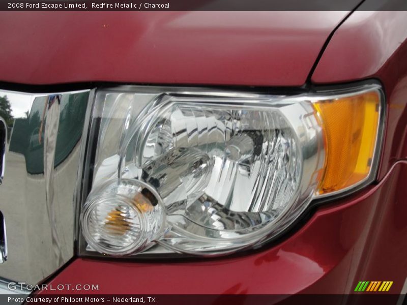 Redfire Metallic / Charcoal 2008 Ford Escape Limited