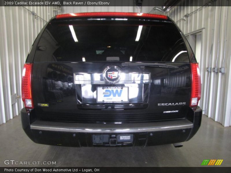 Black Raven / Ebony/Ebony 2009 Cadillac Escalade ESV AWD