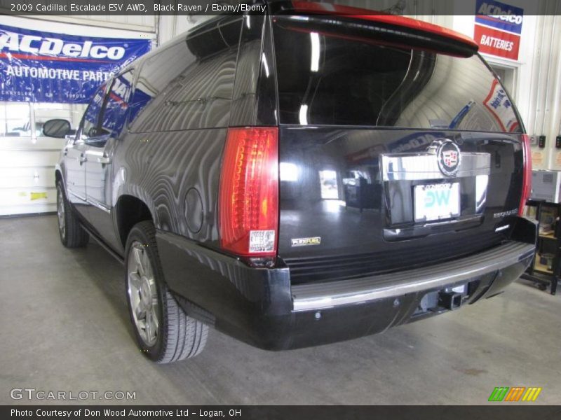 Black Raven / Ebony/Ebony 2009 Cadillac Escalade ESV AWD