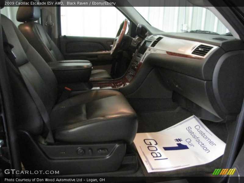 Black Raven / Ebony/Ebony 2009 Cadillac Escalade ESV AWD