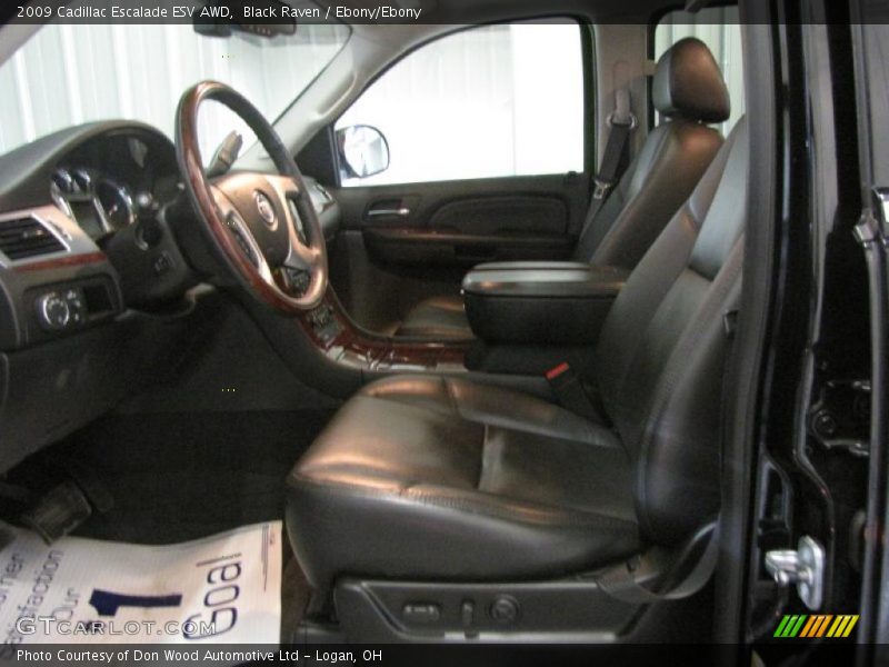 Black Raven / Ebony/Ebony 2009 Cadillac Escalade ESV AWD