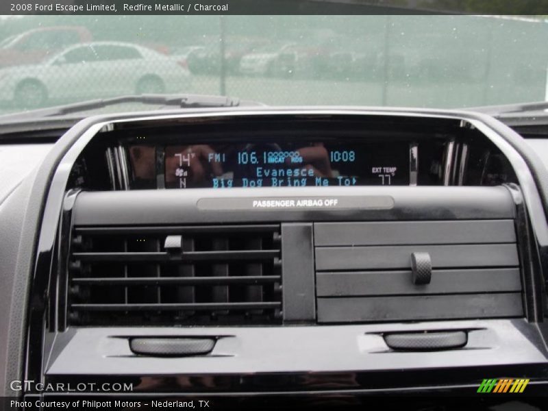 Redfire Metallic / Charcoal 2008 Ford Escape Limited
