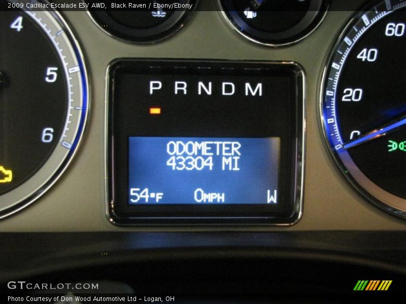 Black Raven / Ebony/Ebony 2009 Cadillac Escalade ESV AWD