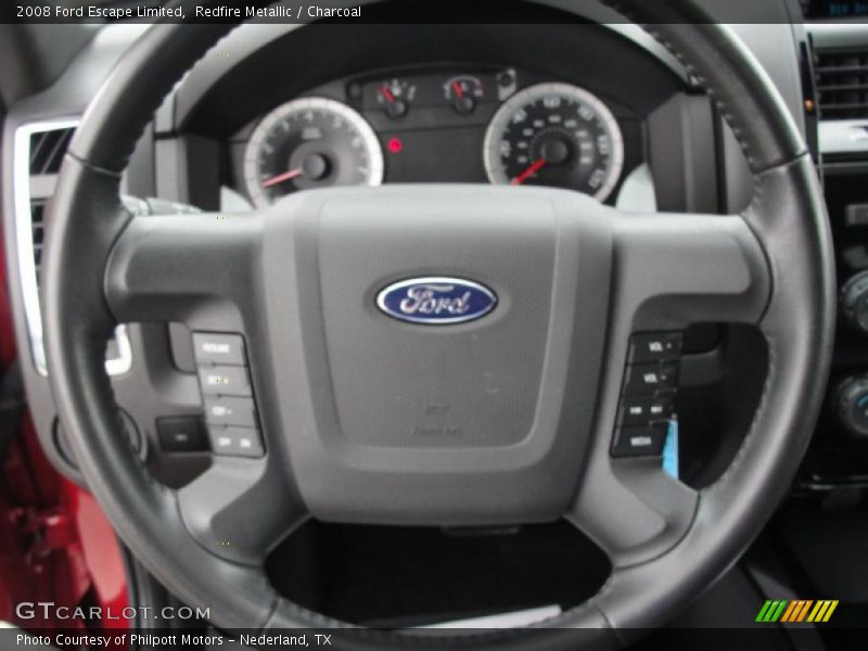 Redfire Metallic / Charcoal 2008 Ford Escape Limited