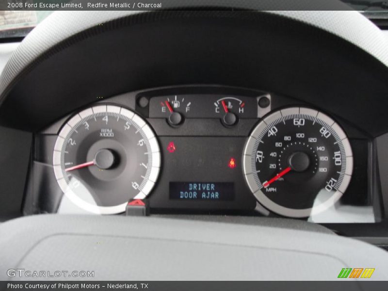 Redfire Metallic / Charcoal 2008 Ford Escape Limited