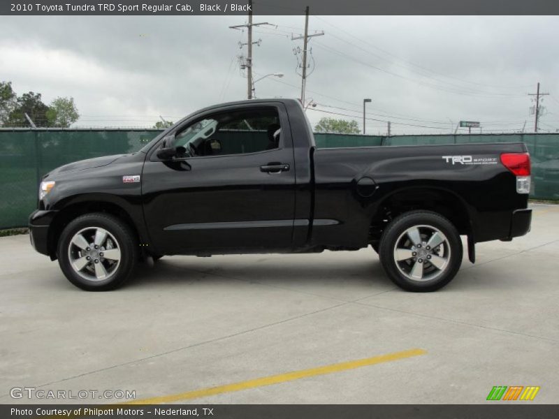 Black / Black 2010 Toyota Tundra TRD Sport Regular Cab