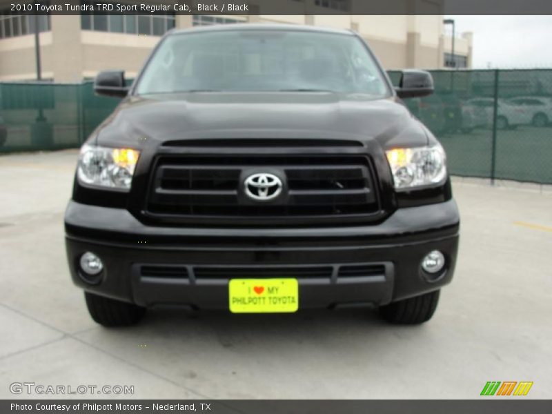 Black / Black 2010 Toyota Tundra TRD Sport Regular Cab