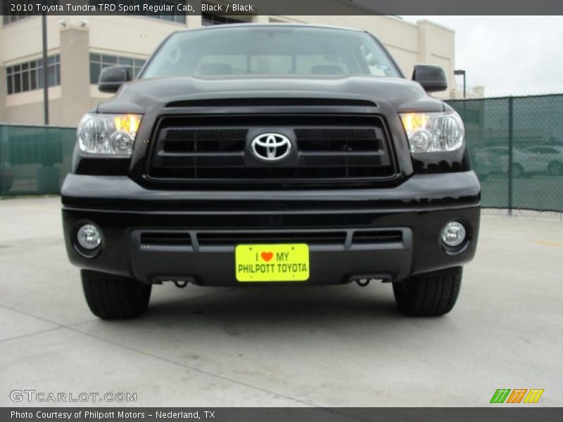 Black / Black 2010 Toyota Tundra TRD Sport Regular Cab