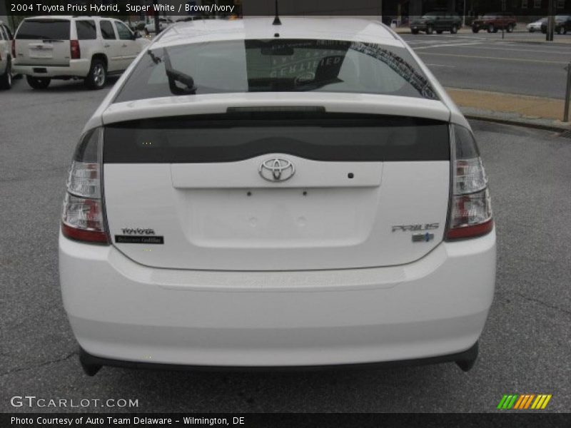 Super White / Brown/Ivory 2004 Toyota Prius Hybrid