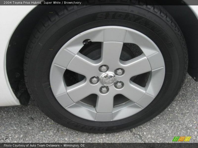 Super White / Brown/Ivory 2004 Toyota Prius Hybrid