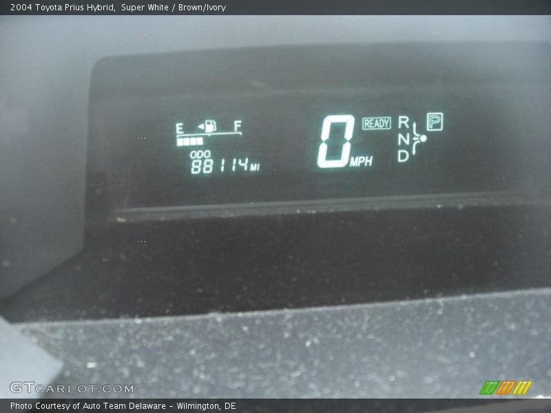 Super White / Brown/Ivory 2004 Toyota Prius Hybrid