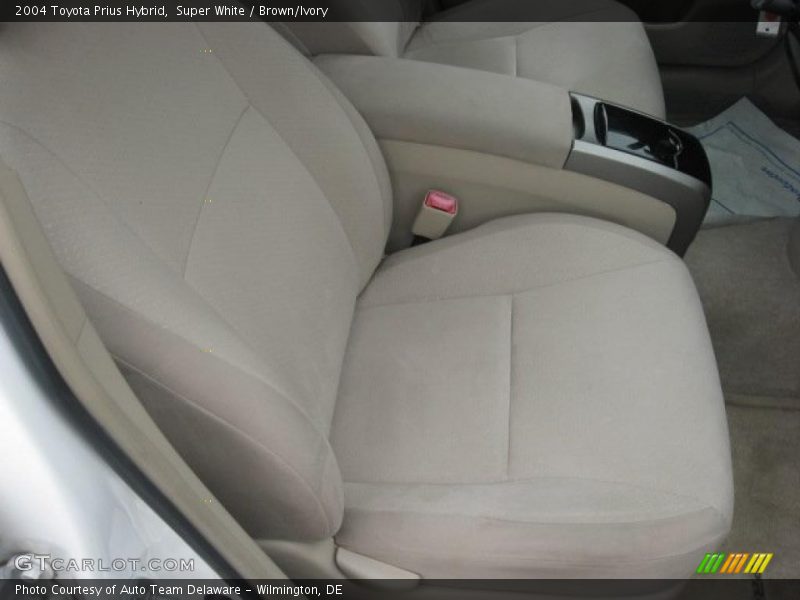 Super White / Brown/Ivory 2004 Toyota Prius Hybrid