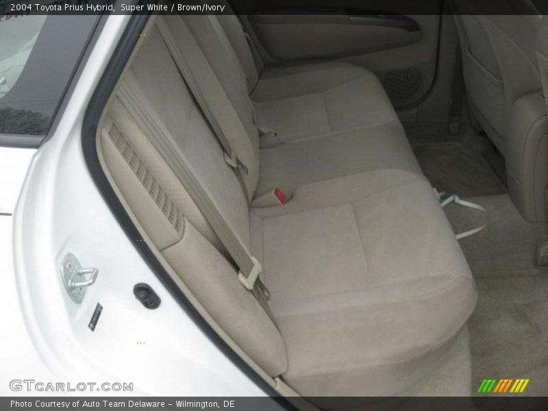 Super White / Brown/Ivory 2004 Toyota Prius Hybrid