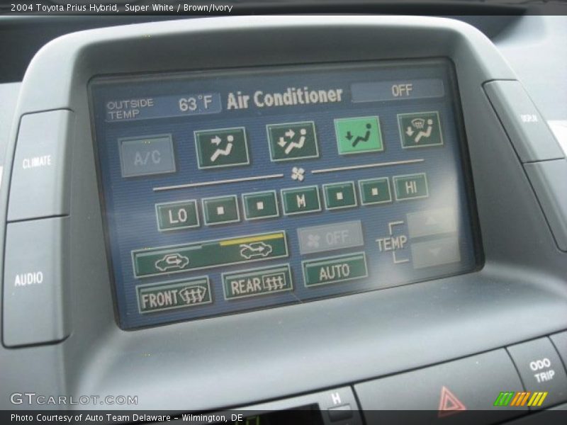 Super White / Brown/Ivory 2004 Toyota Prius Hybrid
