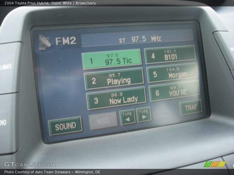 Super White / Brown/Ivory 2004 Toyota Prius Hybrid