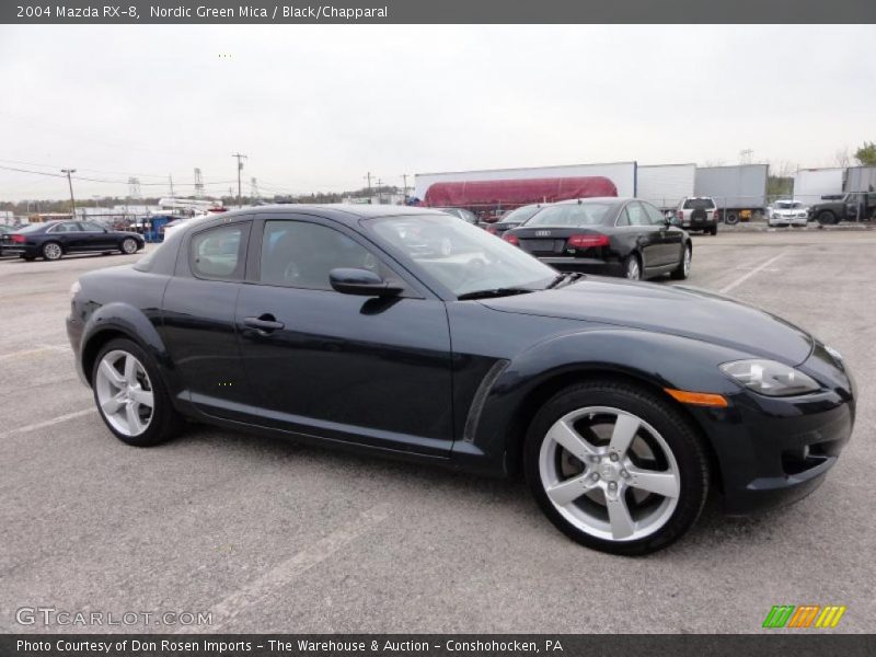 Nordic Green Mica / Black/Chapparal 2004 Mazda RX-8