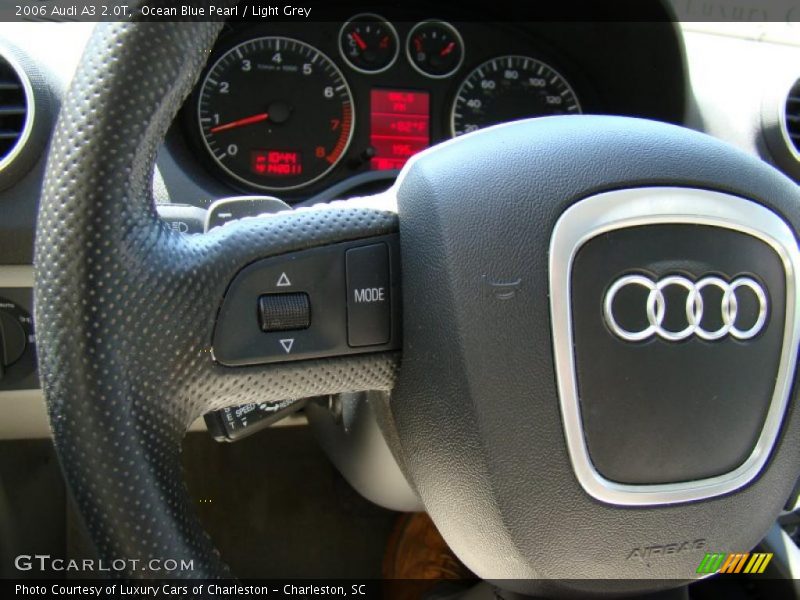 Ocean Blue Pearl / Light Grey 2006 Audi A3 2.0T