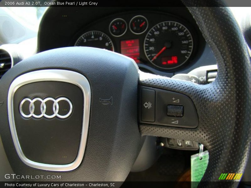 Ocean Blue Pearl / Light Grey 2006 Audi A3 2.0T