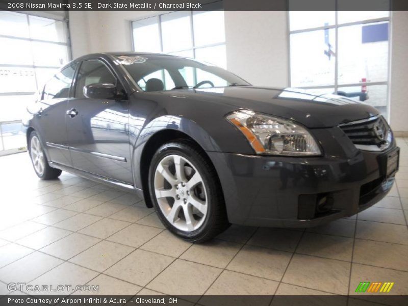 Dark Slate Metallic / Charcoal Black 2008 Nissan Maxima 3.5 SE