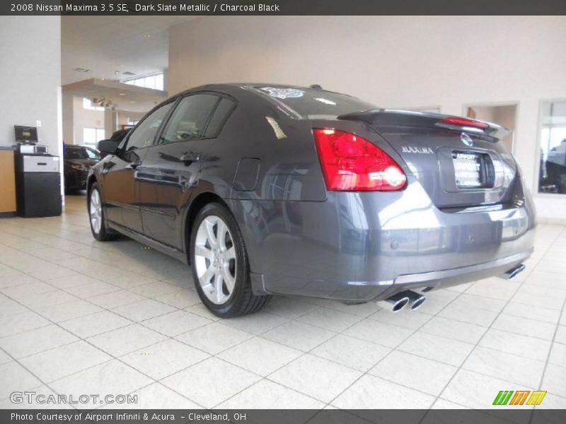 Dark Slate Metallic / Charcoal Black 2008 Nissan Maxima 3.5 SE