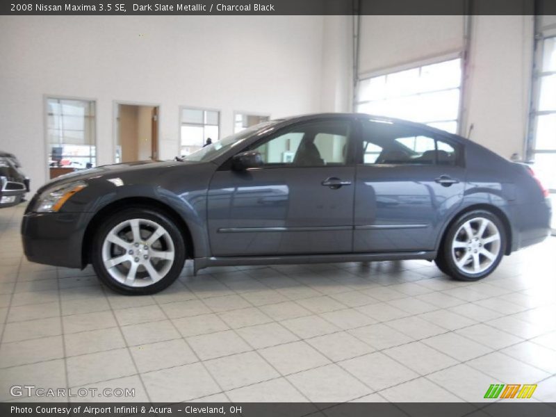 Dark Slate Metallic / Charcoal Black 2008 Nissan Maxima 3.5 SE