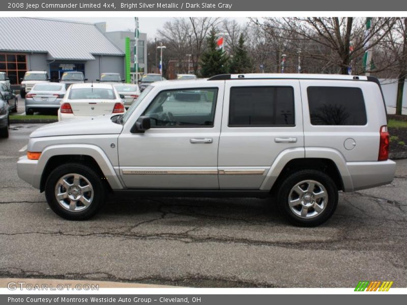 Bright Silver Metallic / Dark Slate Gray 2008 Jeep Commander Limited 4x4