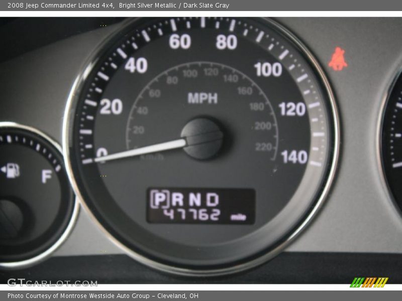 Bright Silver Metallic / Dark Slate Gray 2008 Jeep Commander Limited 4x4