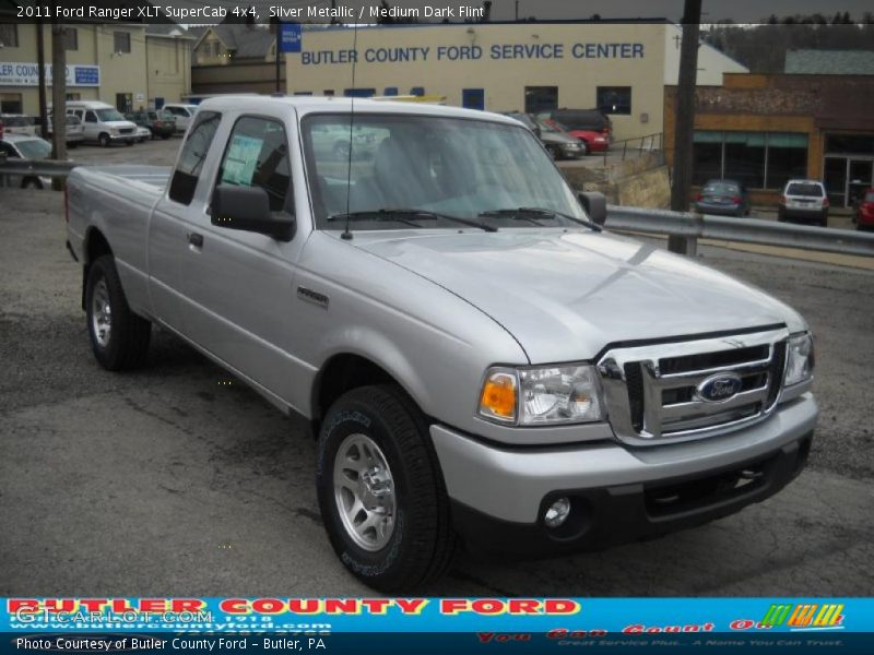 Silver Metallic / Medium Dark Flint 2011 Ford Ranger XLT SuperCab 4x4