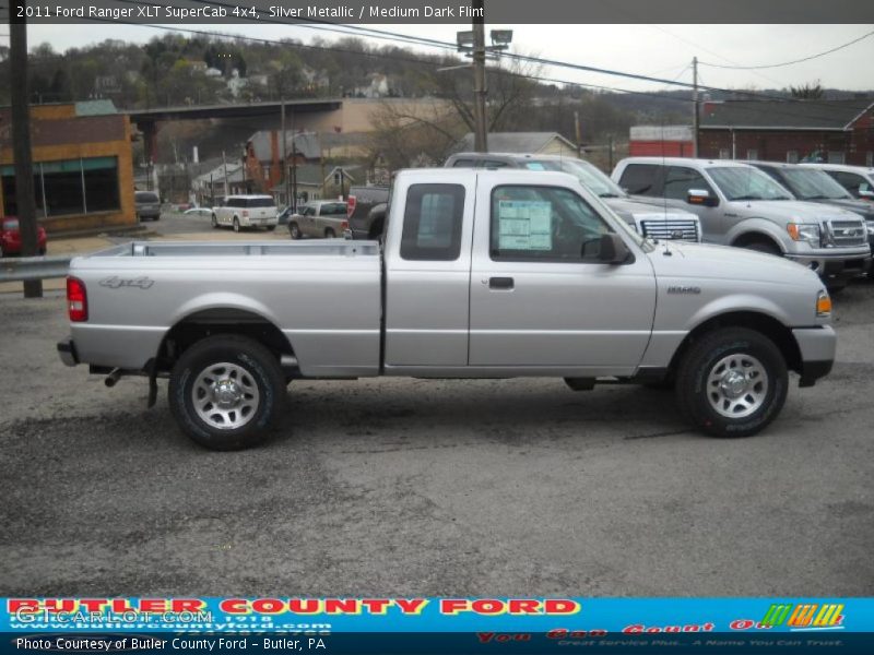 Silver Metallic / Medium Dark Flint 2011 Ford Ranger XLT SuperCab 4x4