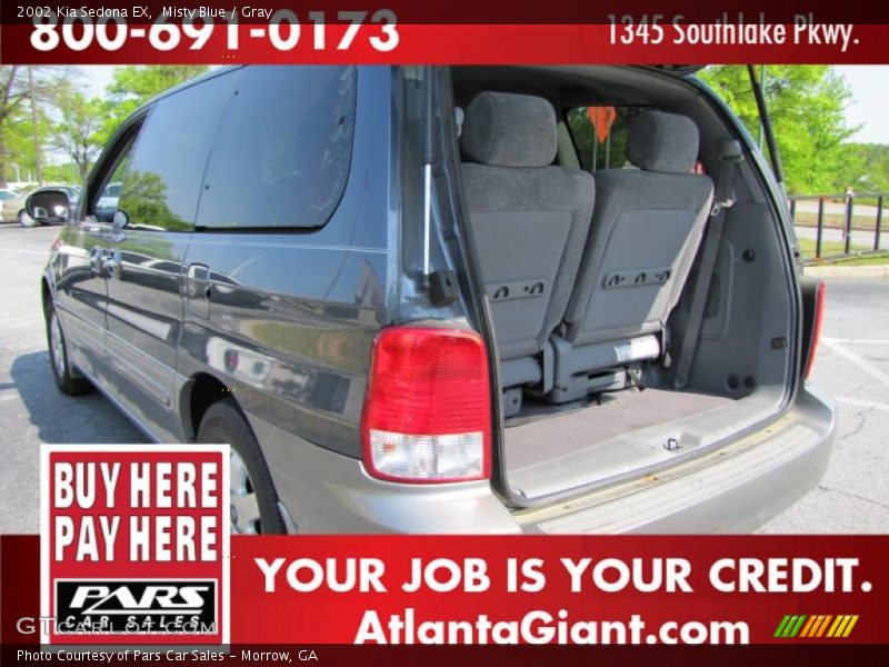 Misty Blue / Gray 2002 Kia Sedona EX