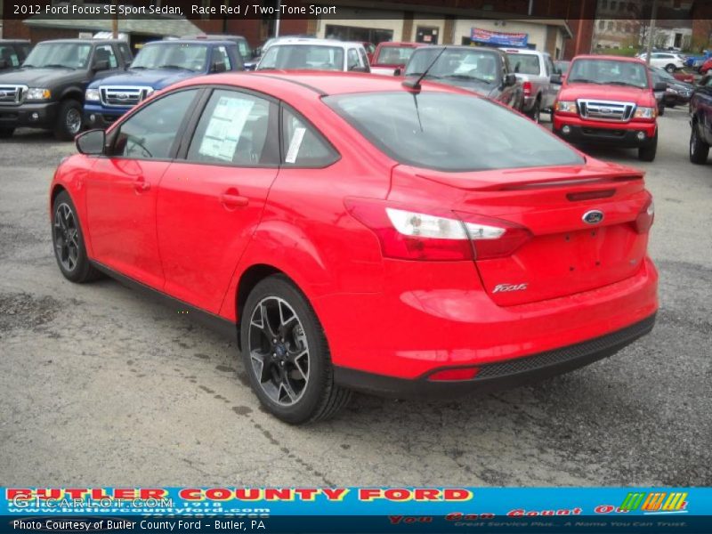 Race Red / Two-Tone Sport 2012 Ford Focus SE Sport Sedan