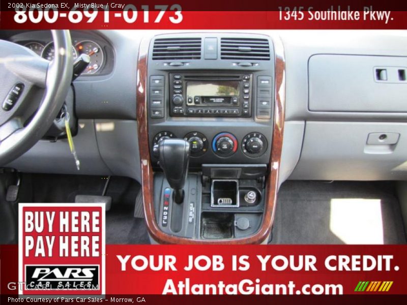 Misty Blue / Gray 2002 Kia Sedona EX